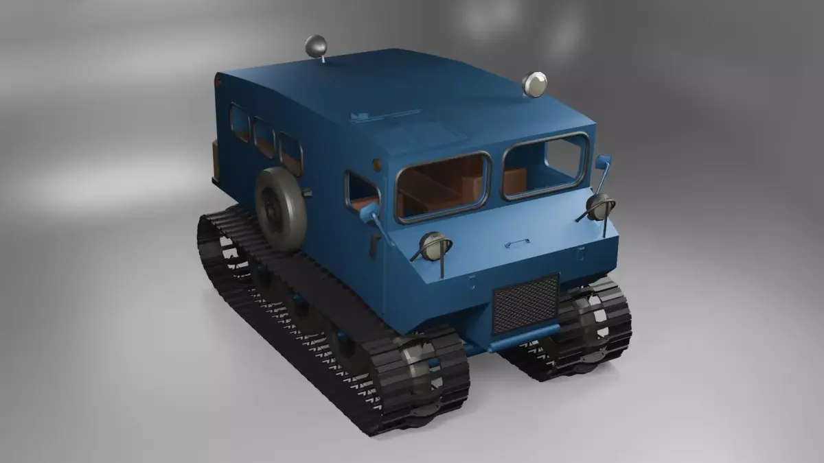 USAF Thiokol 601 Snowcat - 3D Printable - Low Poly - No AI 3D print model