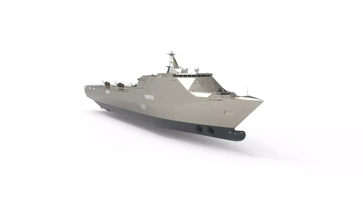 Landing platform dock LPD ship 3D model