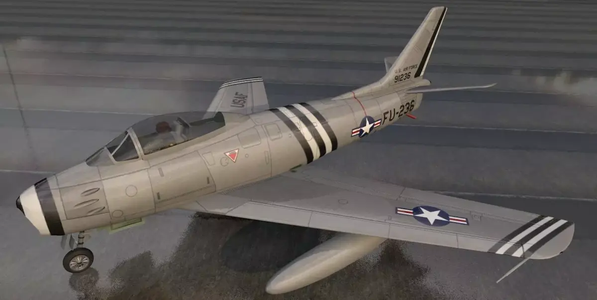 North American F-86A Sabre 3D model