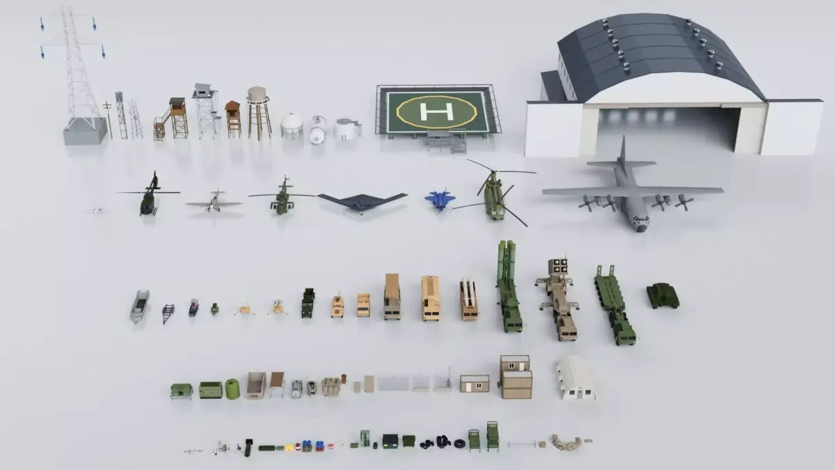 Military Mega Pack Collection - Game Ready 3D model