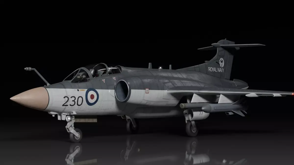 Blackburn Buccaneer S2 3D model