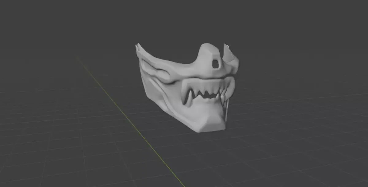 CYBER ONI MASK 3D model