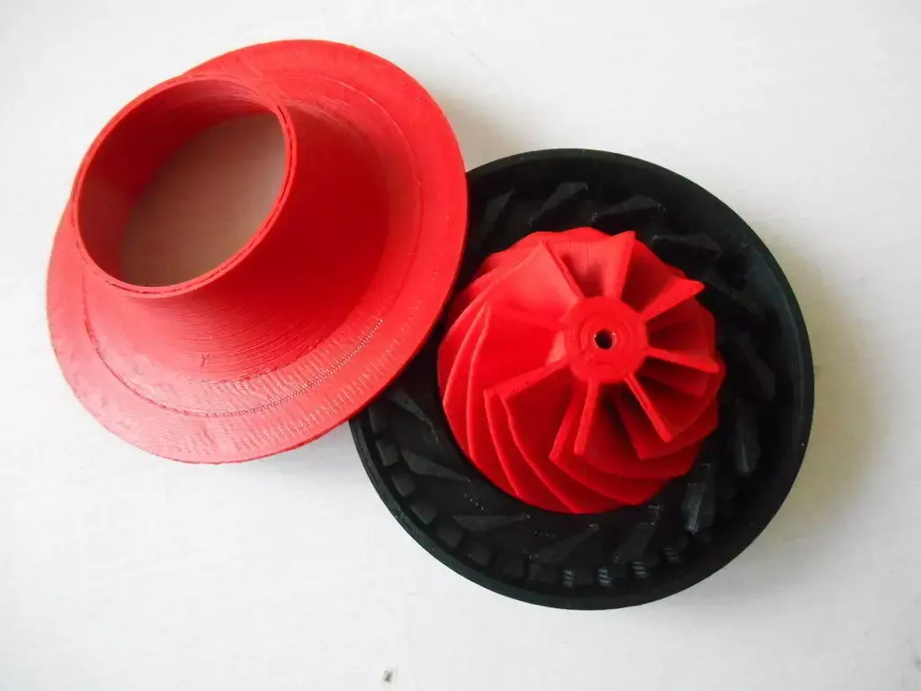 Turbocharger with electric motor 2 Free 3D print model
