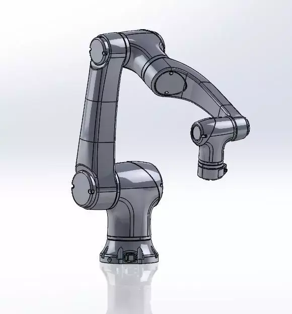 Elfin 10 6 DOF Cobot Low-poly 3D model