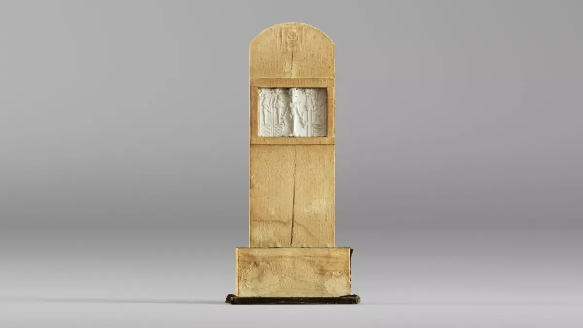 001637 3D Scan of Metternich Stele Ancient Egyptian Inscription 3D model