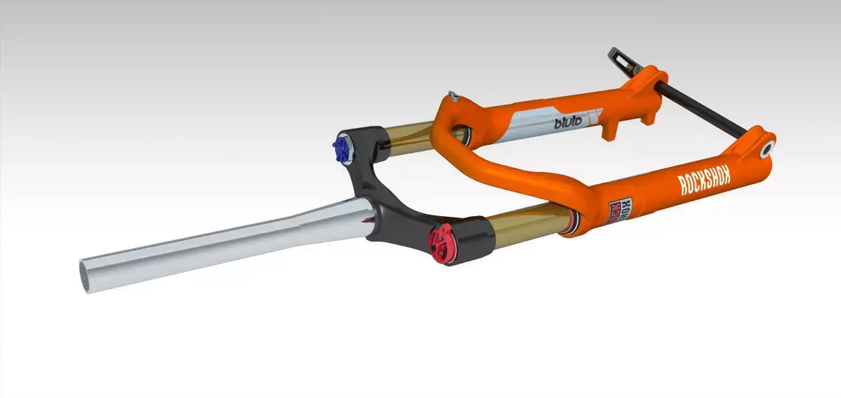Fork Suspension Fatbike 3D model