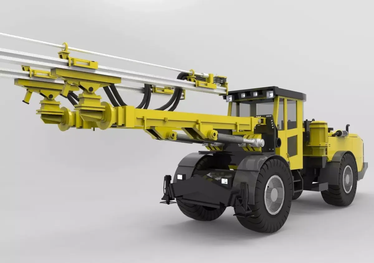 Atlas Copco boomer 3d model Low-poly 3D model