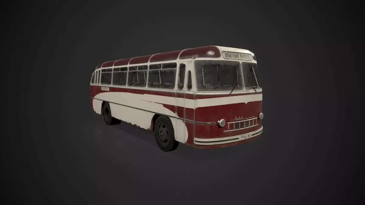 LAZ-695 Lviv Low-poly 3D model