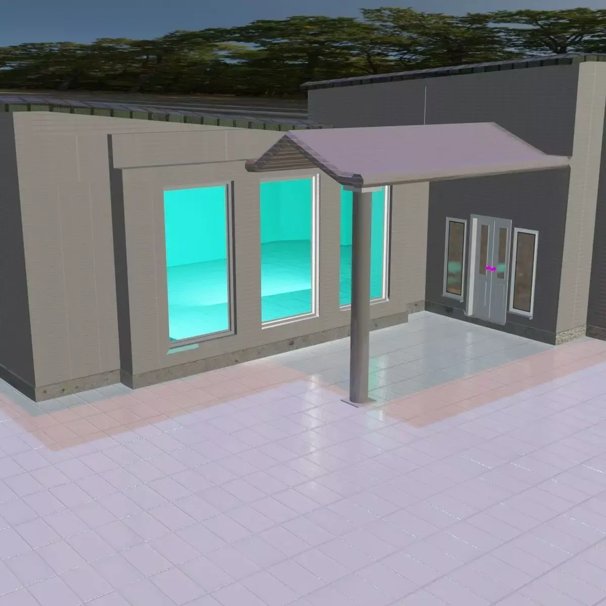 Model of Modern  house Free 3D model