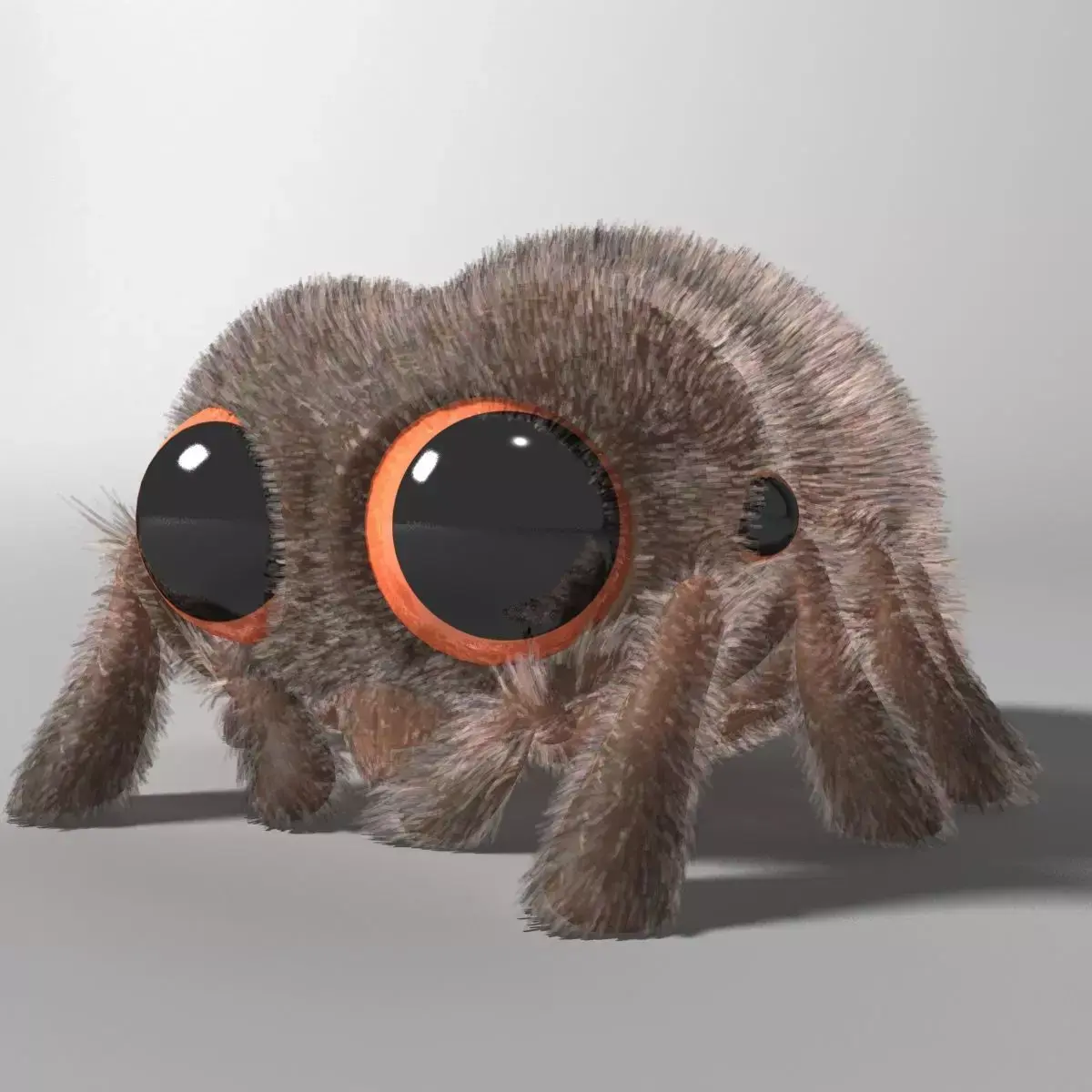 Cartoon Spider Rigged Low-poly 3D model