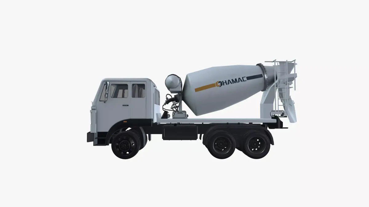 Mobile Concrete Mixer Truck 3D model