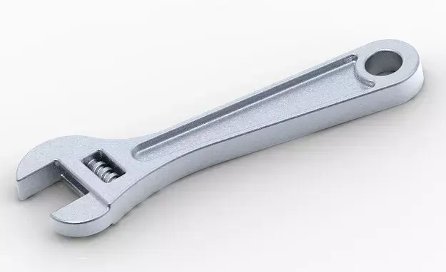 Stylish Adjustable Wrench 3D print model