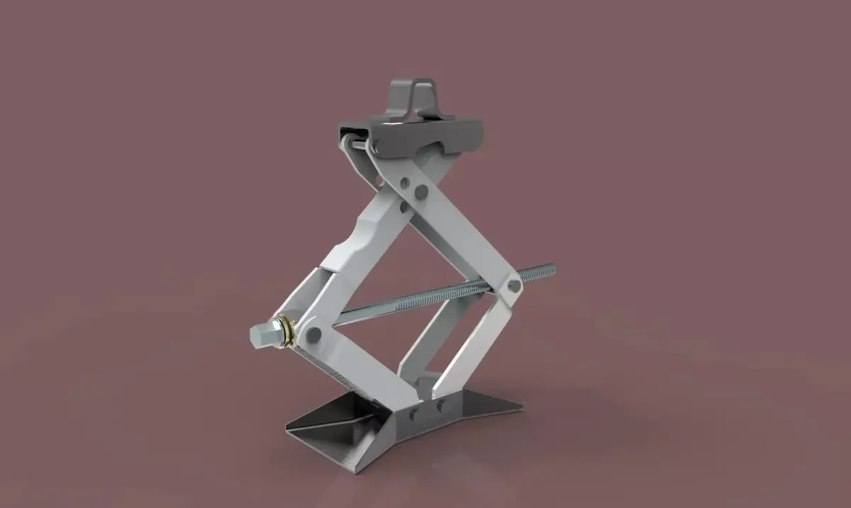 Jack metal tool Free 3D model
