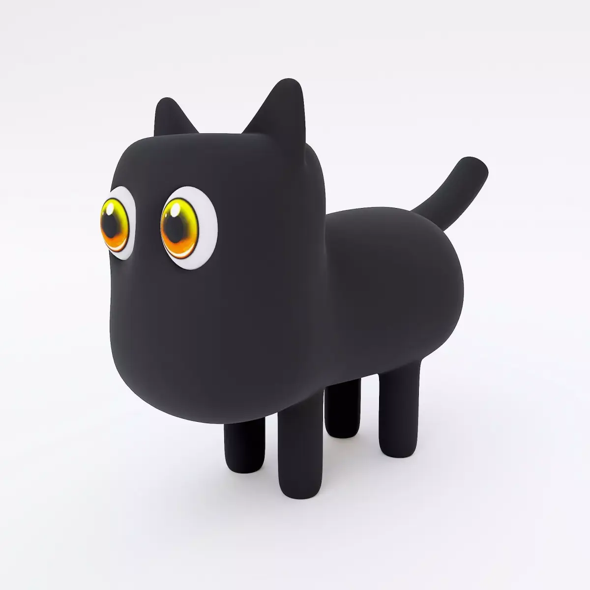 Cat cartoon 3dmodel 3D model