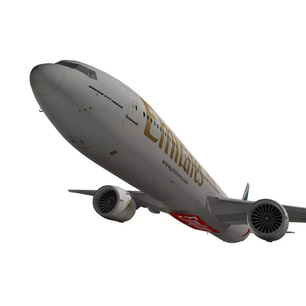 Boeing 777-300ER Emirates 3D model