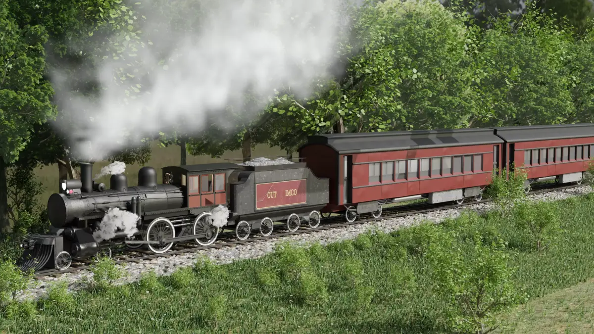 Train 3D Model 3D model purchase