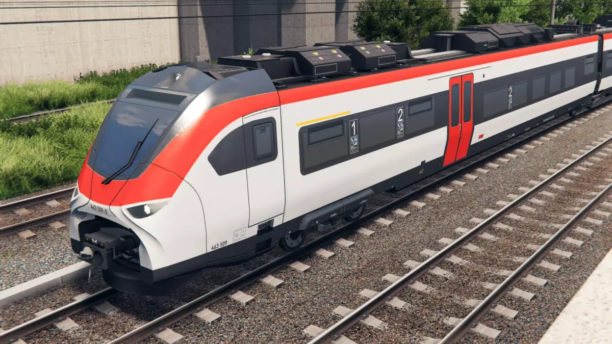 German Regional Train - Mireo Plain Livery Low-poly 3D model