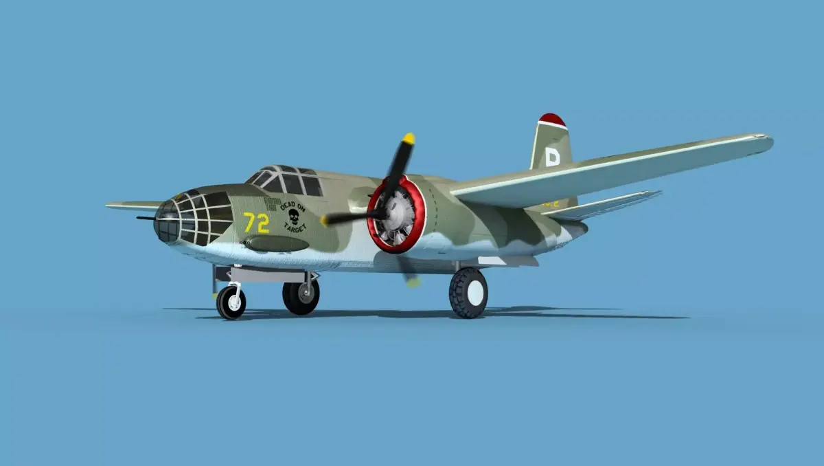 Douglas A-20A Havoc V04 3D model