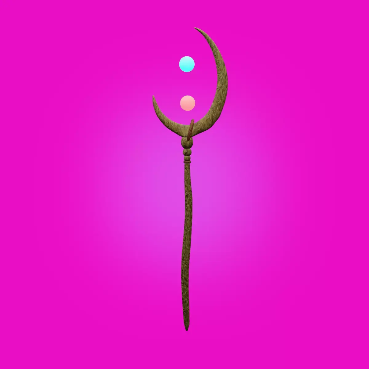 Dream Staff Game Ready  Free low-poly 3D model