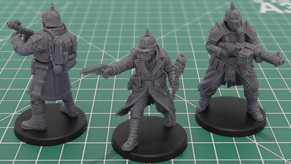 Panzer Gothic Krieg Command Squad 3D Print Miniatures 3D print model