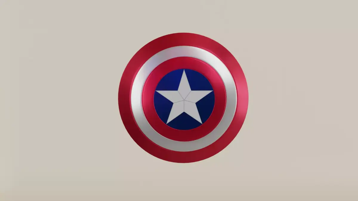 Captain America Shield 3D Model Free 3D model