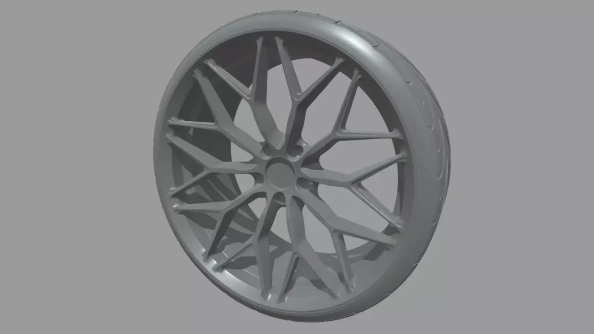Wheel 05 Low-poly 3D model