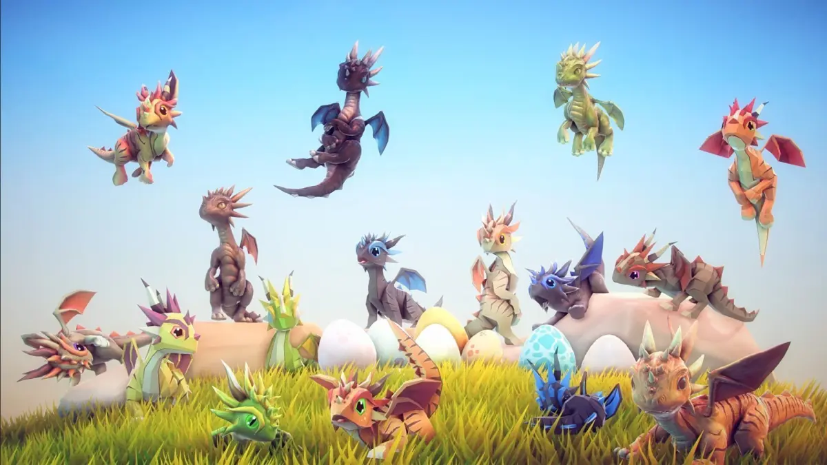Little Dragons Tiger Low-poly 3D model