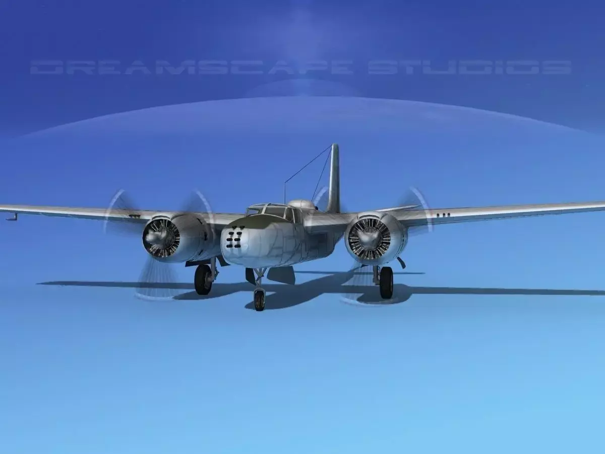 Douglas A-26B Invader 3D model purchase