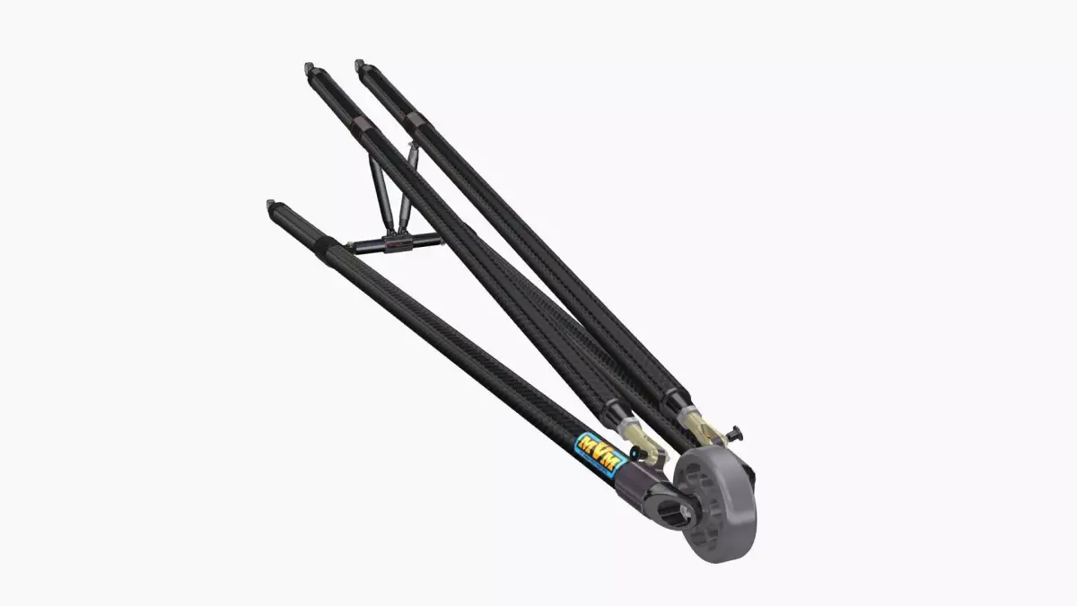 MVM 4 Bar Single Set Wheelie Bar Low-poly 3D model