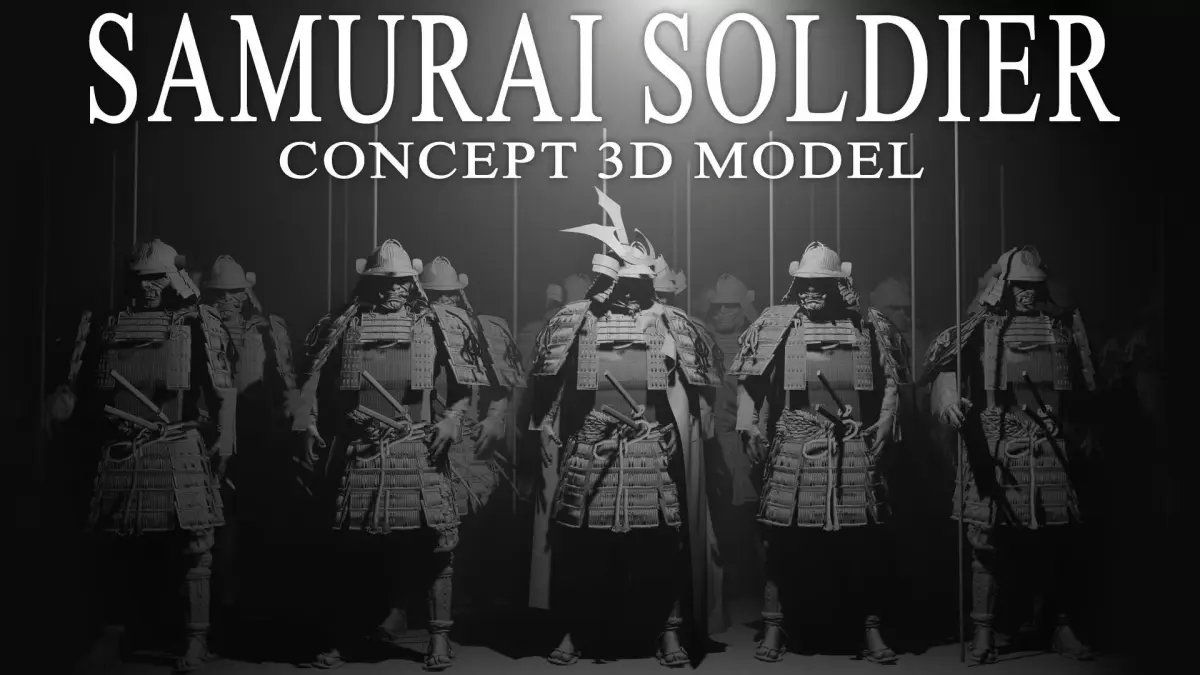 Samurai Soldier 3D CONCEPT ART model  3D model