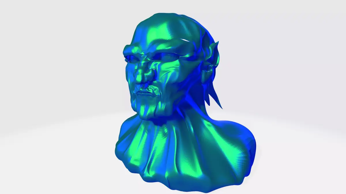 goblin face sculpture  3D model