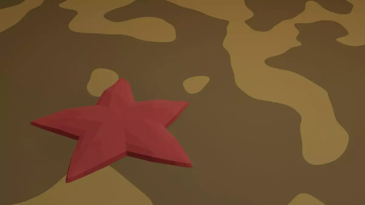 StarFish star in camouflage Free low-poly 3D model