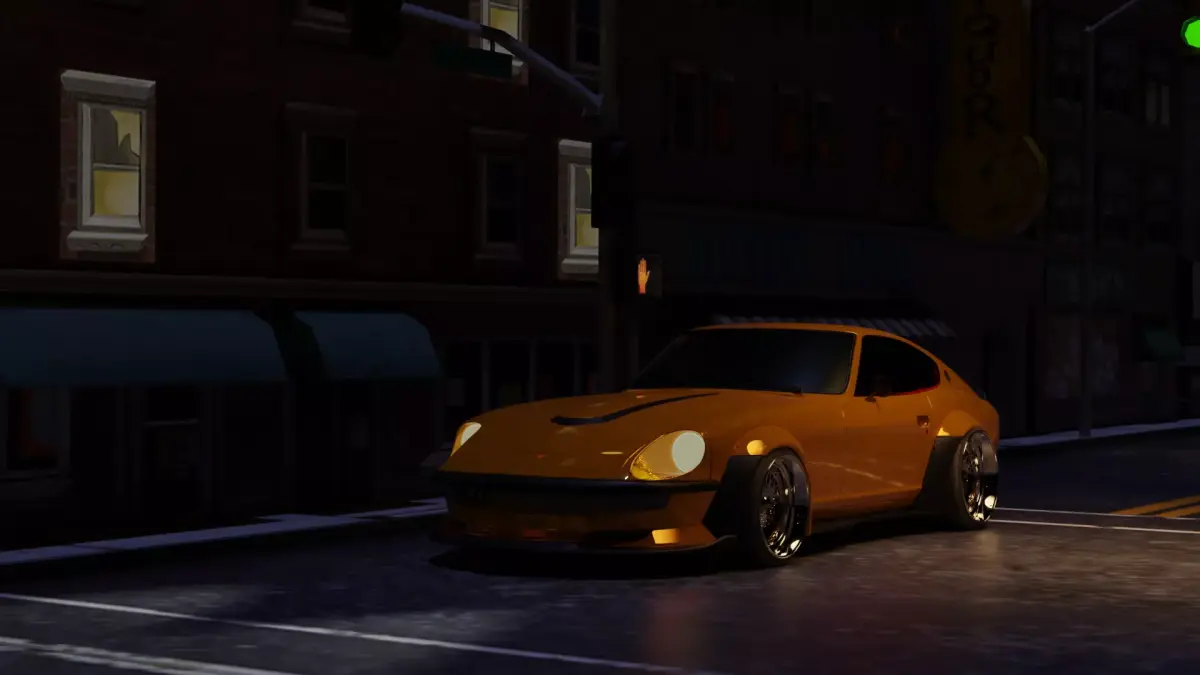 240z animation Free 3D model