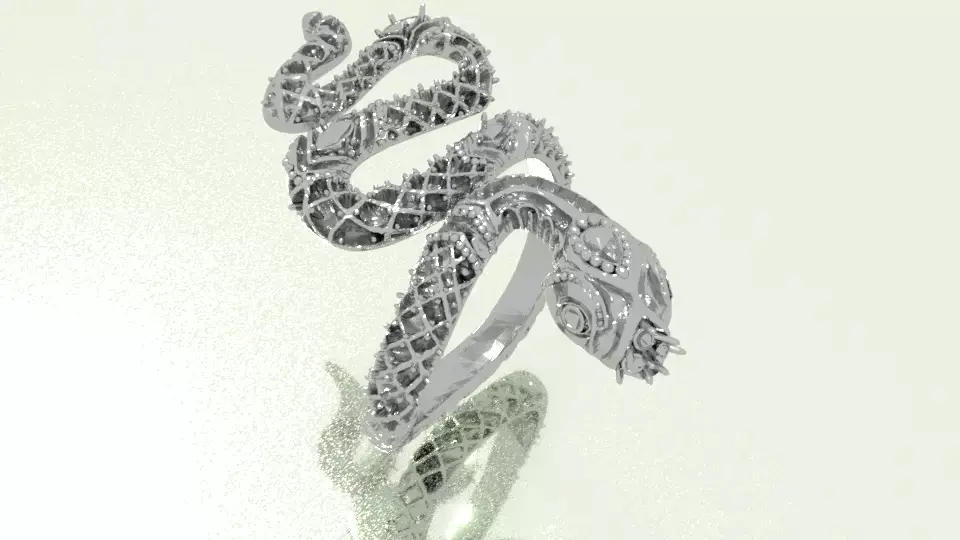snake ring Free 3D print model