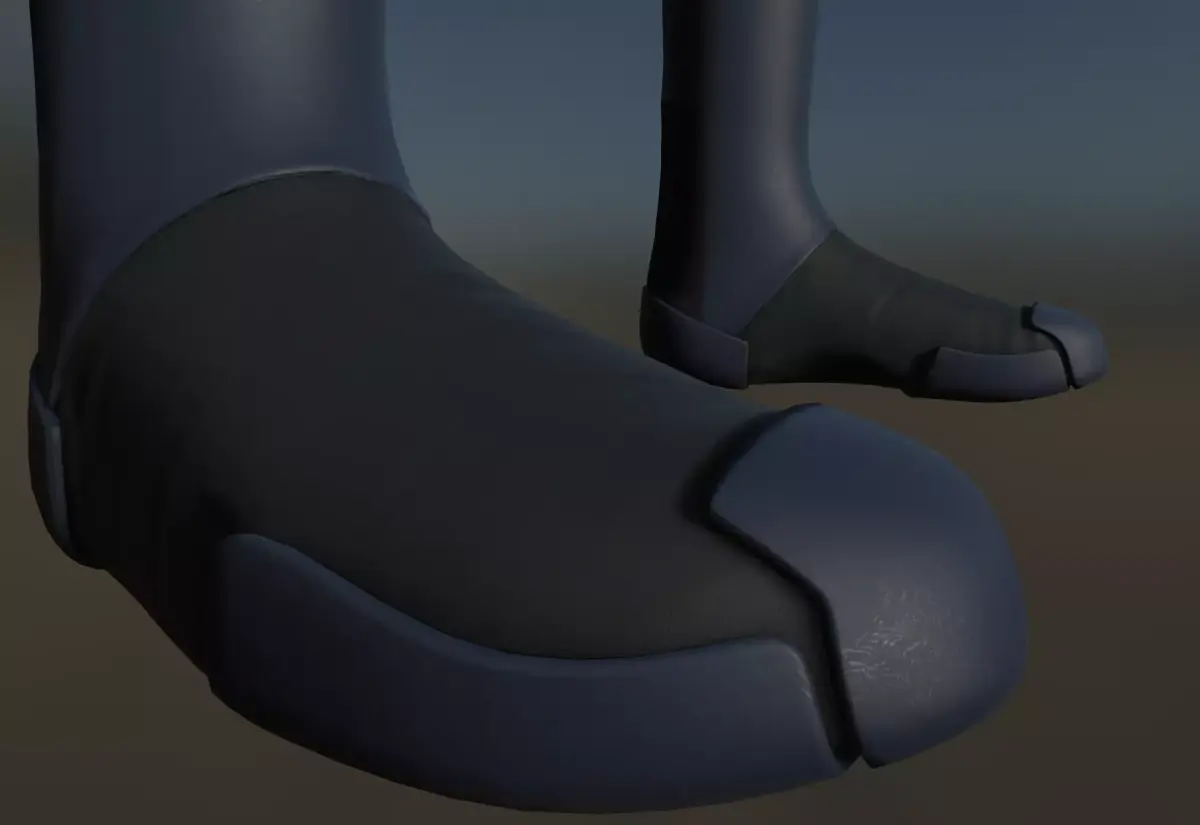 Shoe Sci-fi low-poly Low-poly 3D model