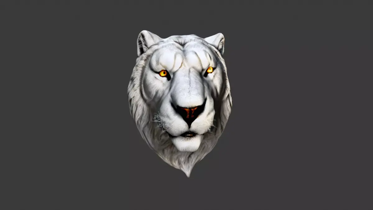 Animal Head Low-poly 3D model 21