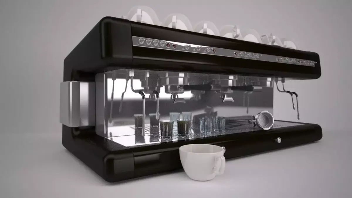 Commercial Coffee Machine 3D model