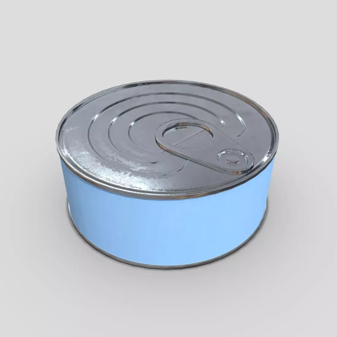 Tin Can Low-poly 3D model get