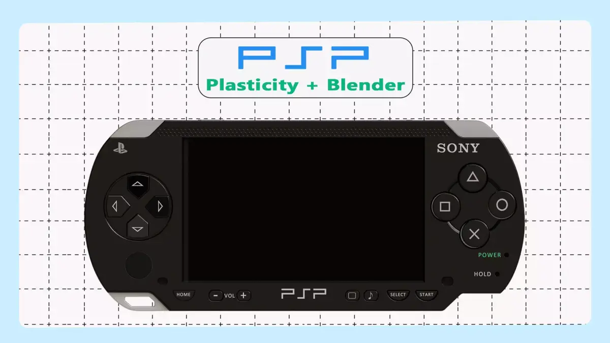 PSP portable playstation 3D model