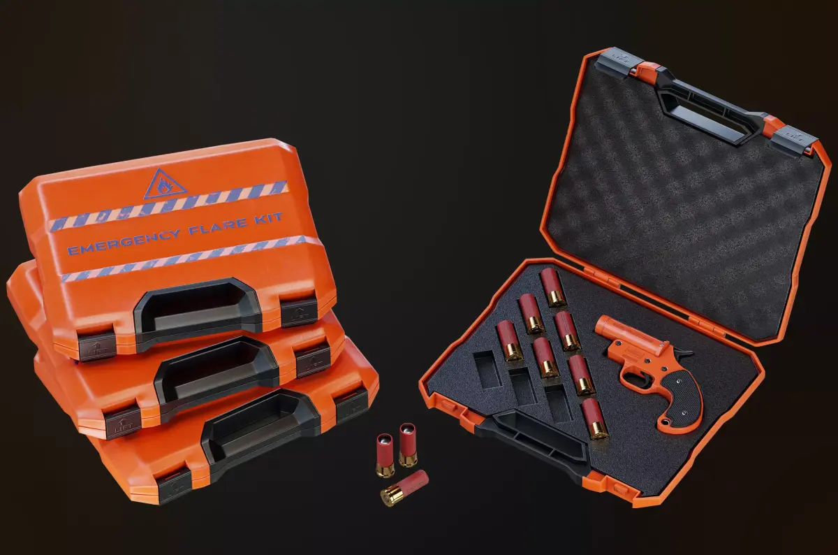 Emergency Flare Kit Low-poly 3D model
