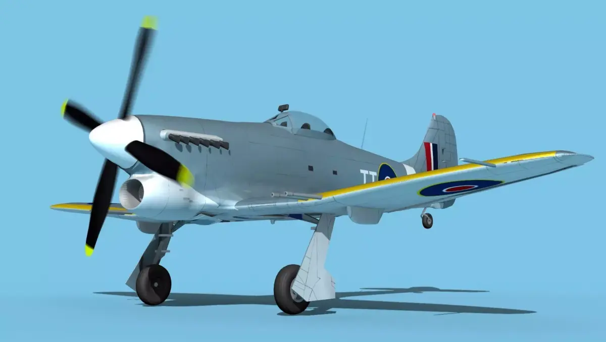 Hawker Hawker Tempest MK1 V03 3D model