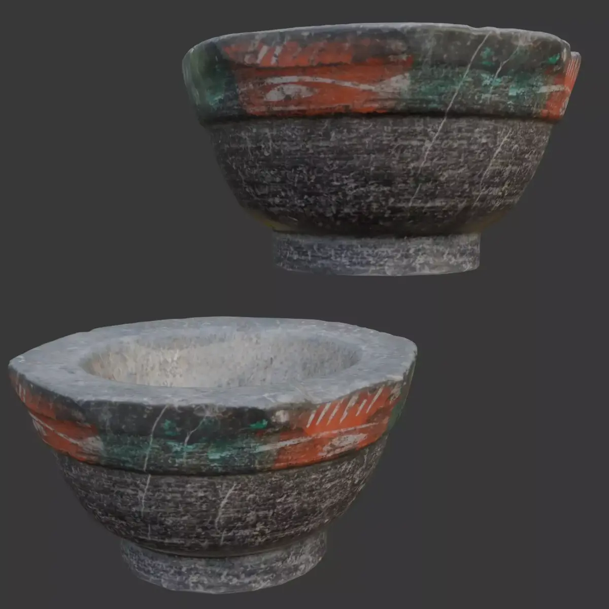 Ancient Stone Bowl Free 3D model