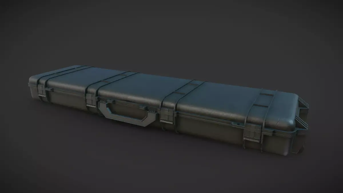 Gun Case Free low-poly 3D model