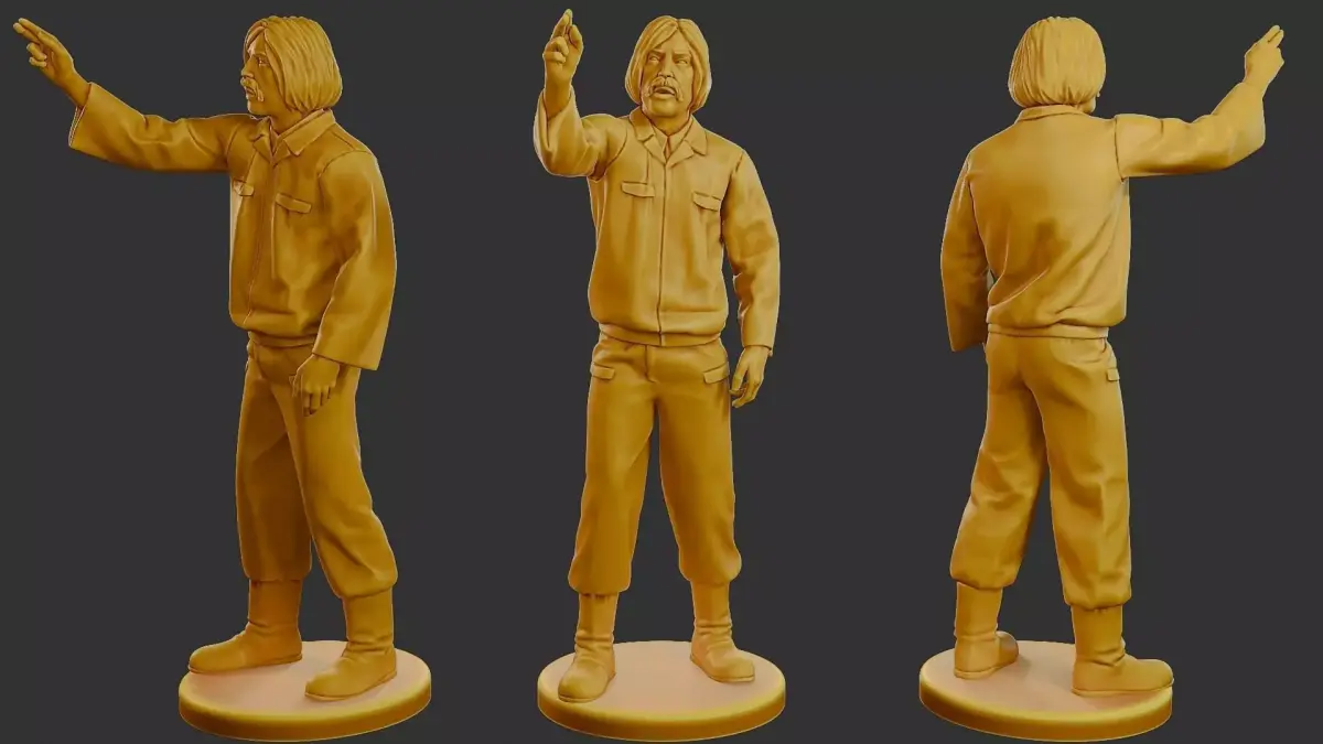 Czechoslovakian firefighter 90s 014 3D print model