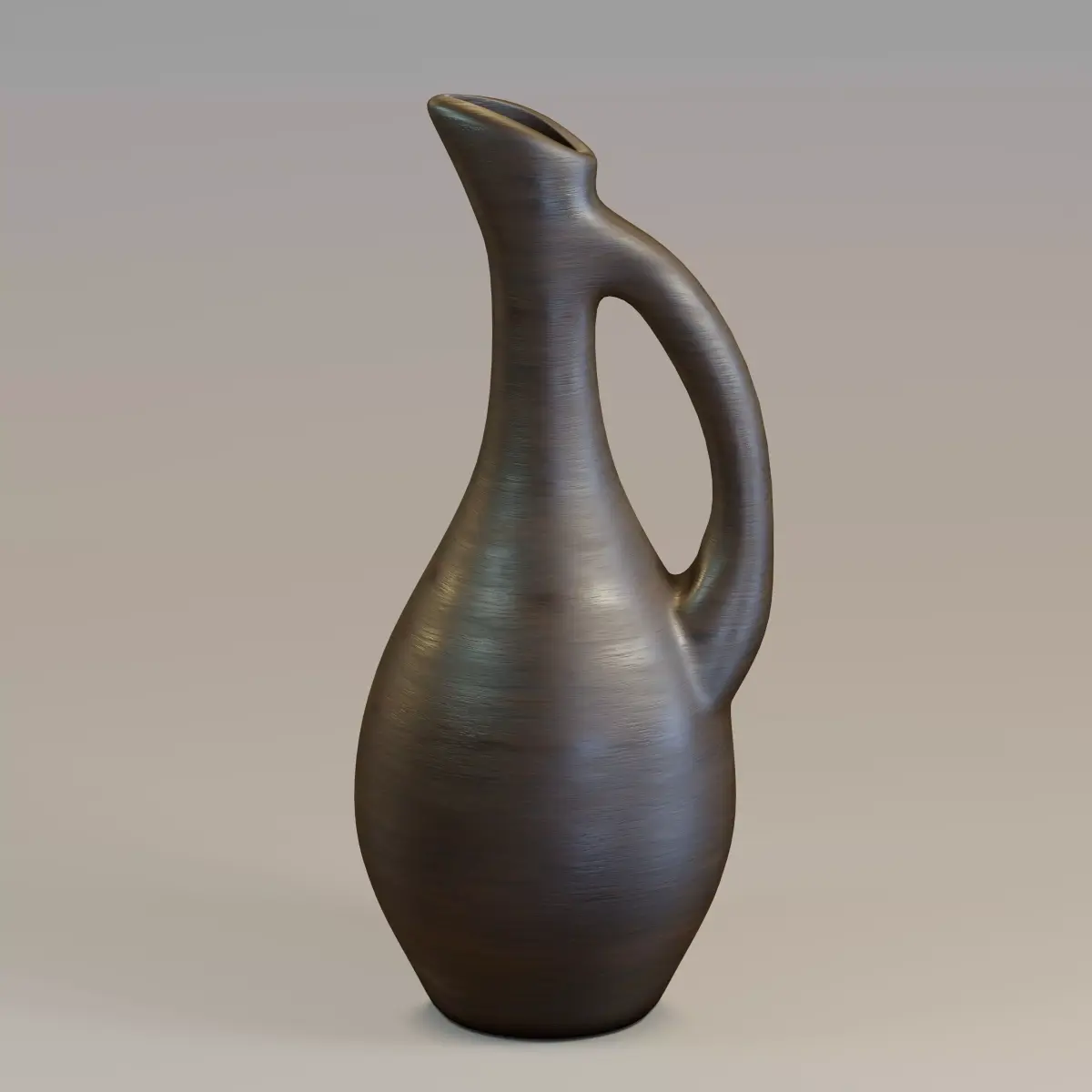 Wooden pitcher 3D model