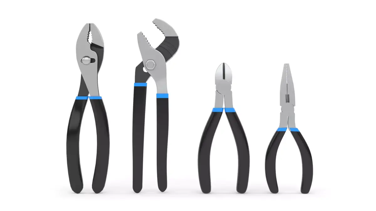 Pliers Set pair of 3D model