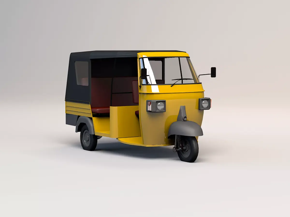 indian three wheeler  3D model