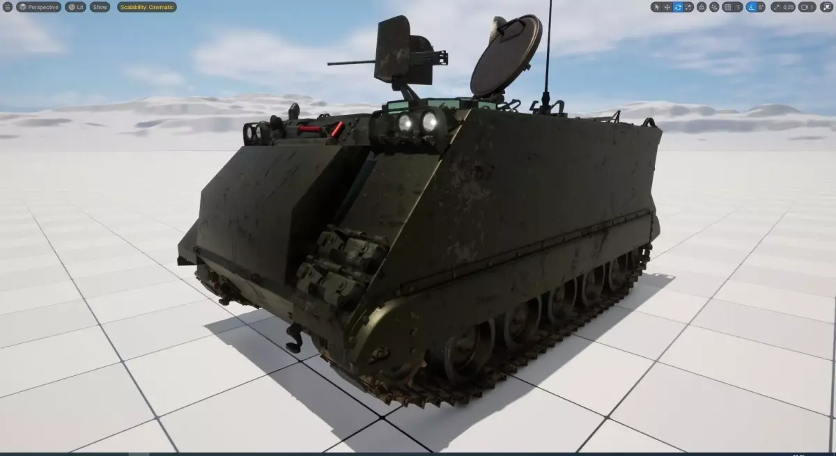 M-113 Armored personnel Carrier A1  3D model