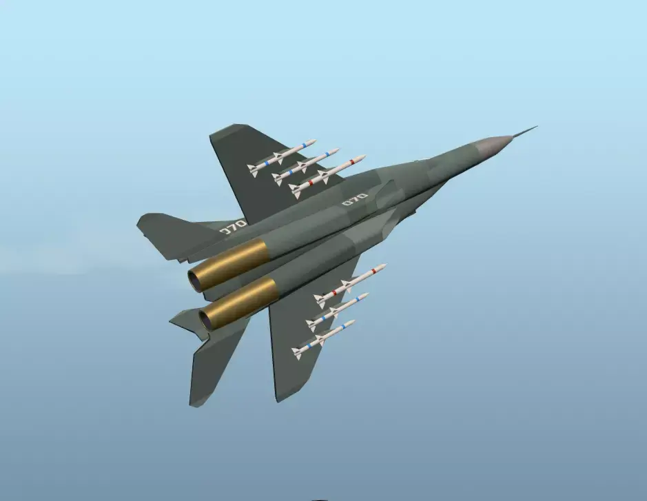 MiG-29 Fulcrum 3D Model Low-poly 3D model
