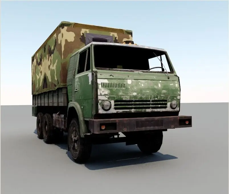 truck low poly for game Low-poly 3D model